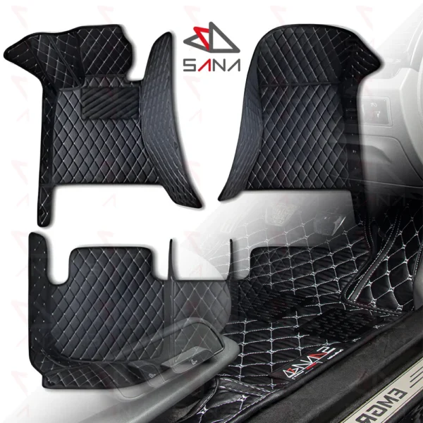 Premium Black Diamond Design Floor Mats