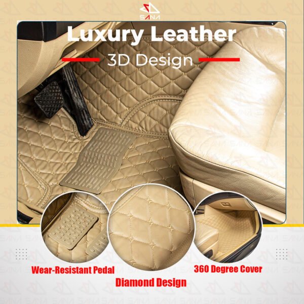 Premium Car Floor Mats Beige