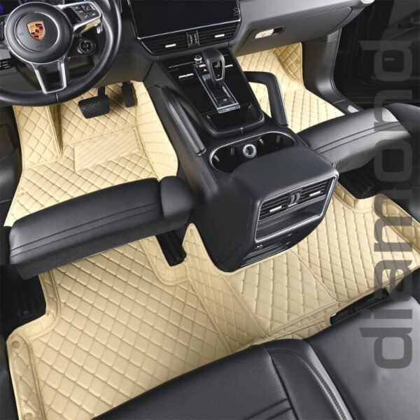 Beige Diamond Car Mats 2 1