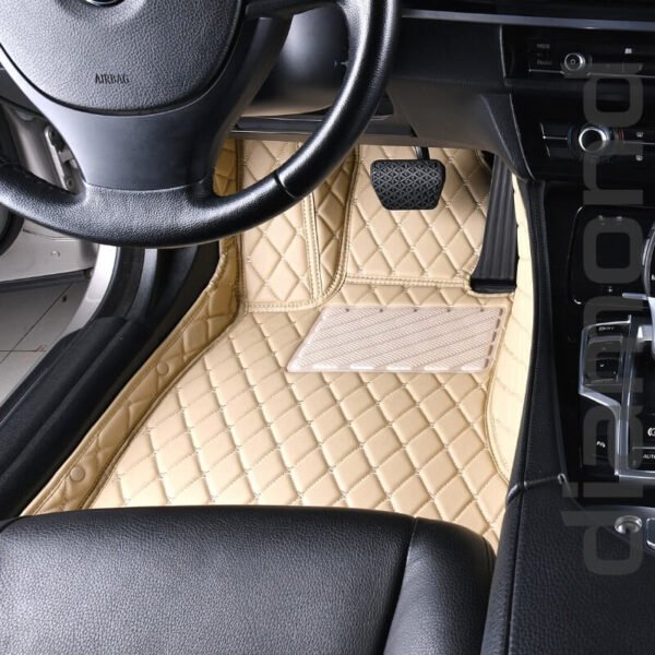 Beige Diamond Car Mats 5 1