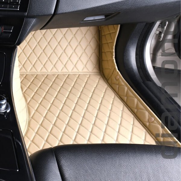 Beige Diamond Car Mats 6 1