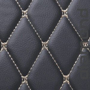 Black And Beige Diamond Car Mats 7 1