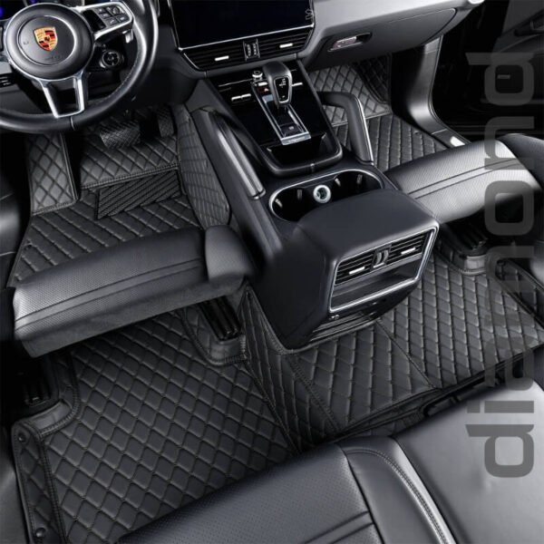 Black And Black Diamond Car Mats 2 1