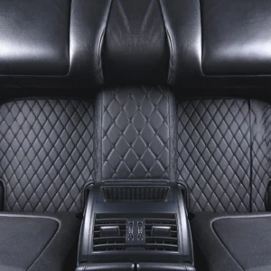 Black And Balck Stitching Floor Mats