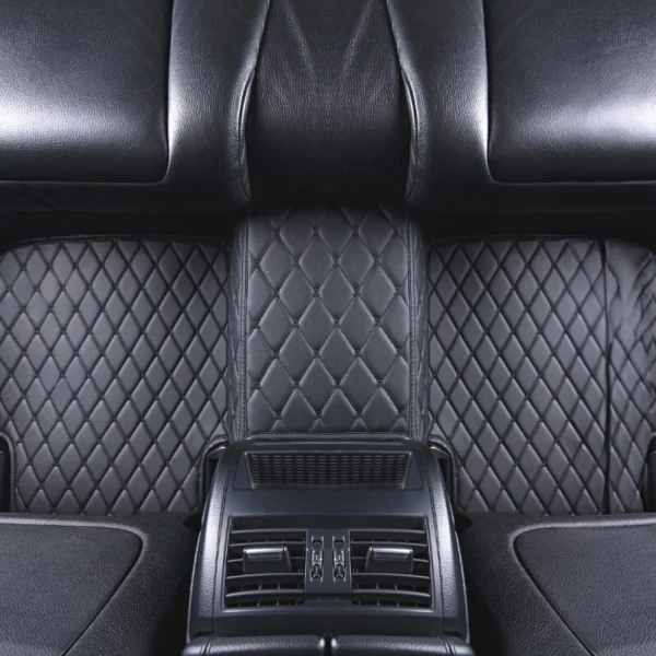 Black And Balck Stitching Floor Mats