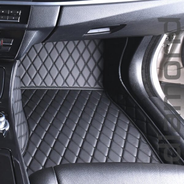 Black And Black Diamond Car Mats 6 1