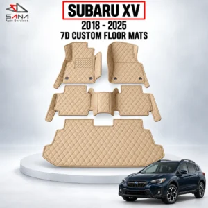 Custom leather floor mats for Subaru in Dubai