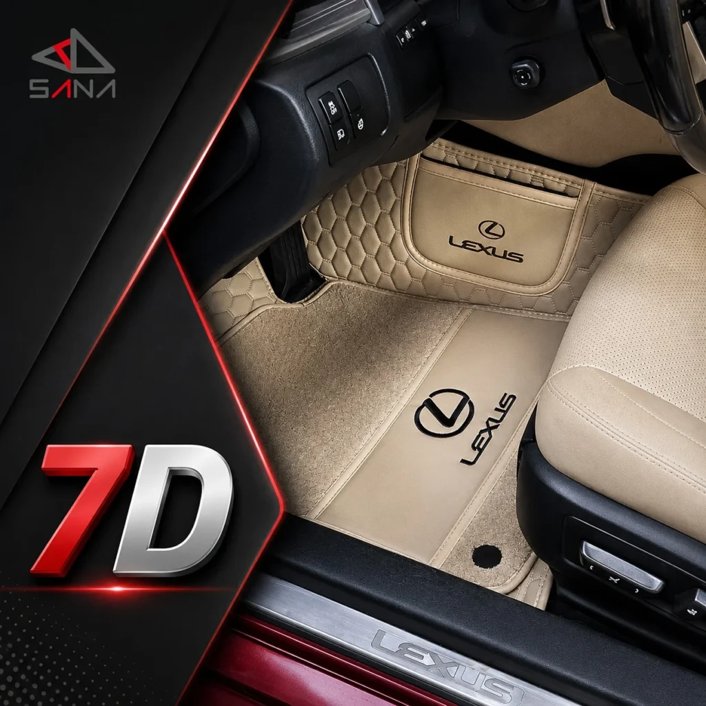 دعاسات سيارة حسب الموديل لمقصورة تحميها بثقة Custom Luxury 7D Floor Mat By Sana Auto Services, Al Quoz Dubai