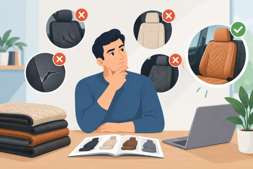7 أخطاء شراء كسوة المقاعد وكيف تتجنبها 7 أخطاء شراء كسوة المقاعد وكيف تتجنبها